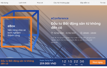 eConference về bất động sản mở bán vé ‘siêu sớm’